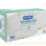 DODIE MAXI CARRES COTON 3EN1 SIEGE VISAGE MAINS 100% BIO *60