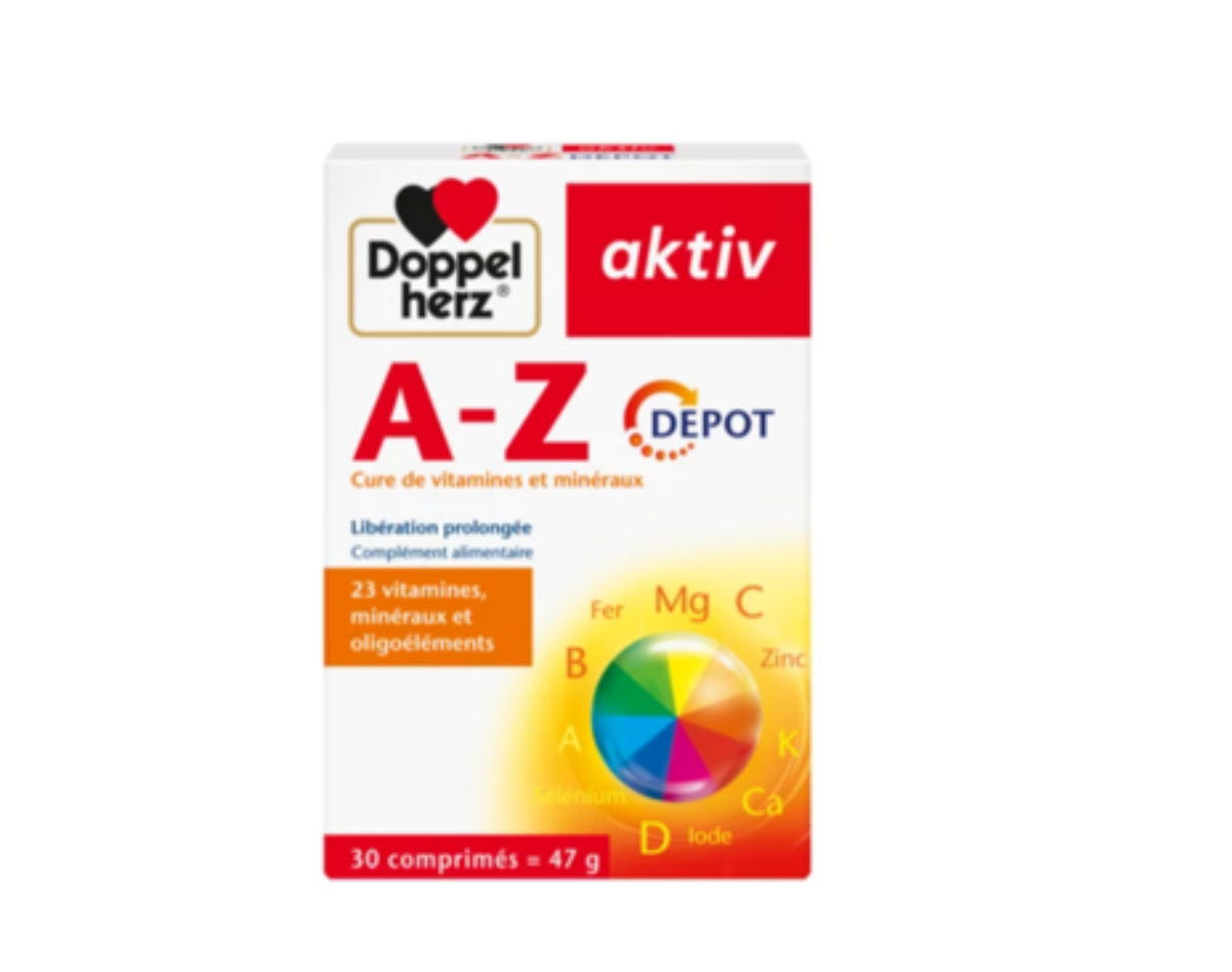 DOPPEL HERZ AKTIV A-Z DEPOT 30 COMPRIMES DOPPEL HERZ AKTIV A-Z DEPOT 30 COMPRIMES