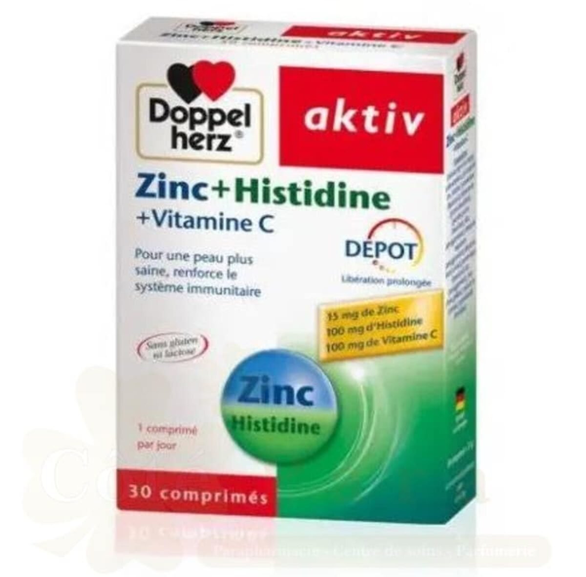 DOPPEL HERZ AKTIV ZINC+HISTIDINE 30 COMPRIMES NEW DOPPEL HERZ AKTIV ZINC+HISTIDINE 30 COMPRIMES NEW
