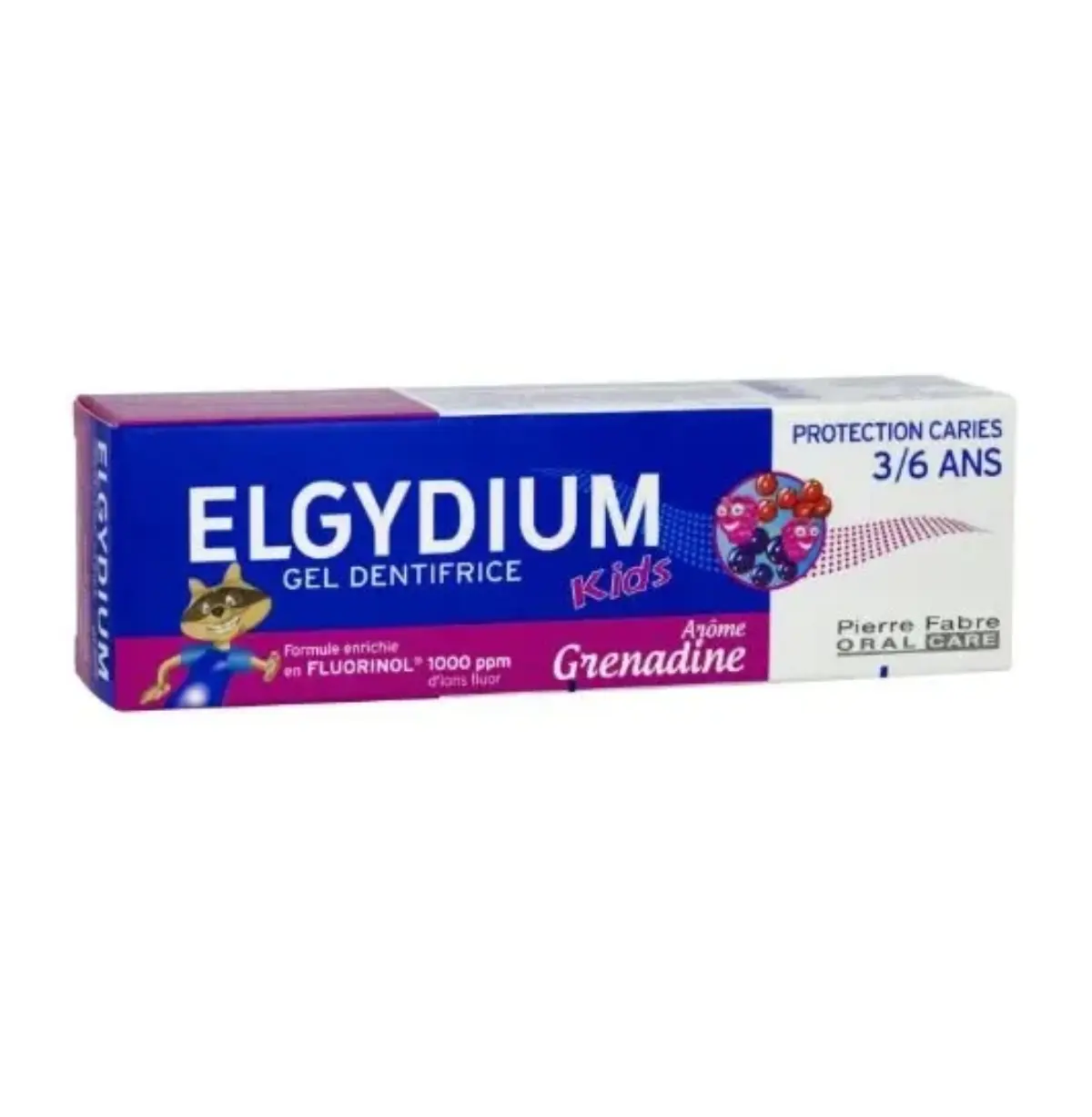 ELGYDIUM DENTIFRICE KIDS GRENADINE 3-6 ANS 50ML ELGYDIUM DENTIFRICE KIDS GRENADINE 3-6 ANS 50ML