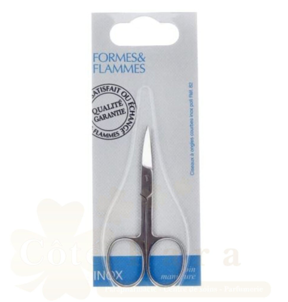 FORMES&FLAMMES CISEAUX A ONGLE INOX POLI REF 82