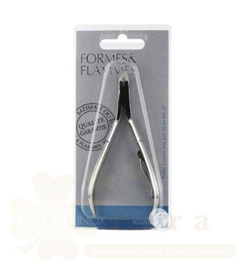 FORMES&FLAMMES PINCE A ENVIES ACIER INOXYDABLE POLI 10CM REF27