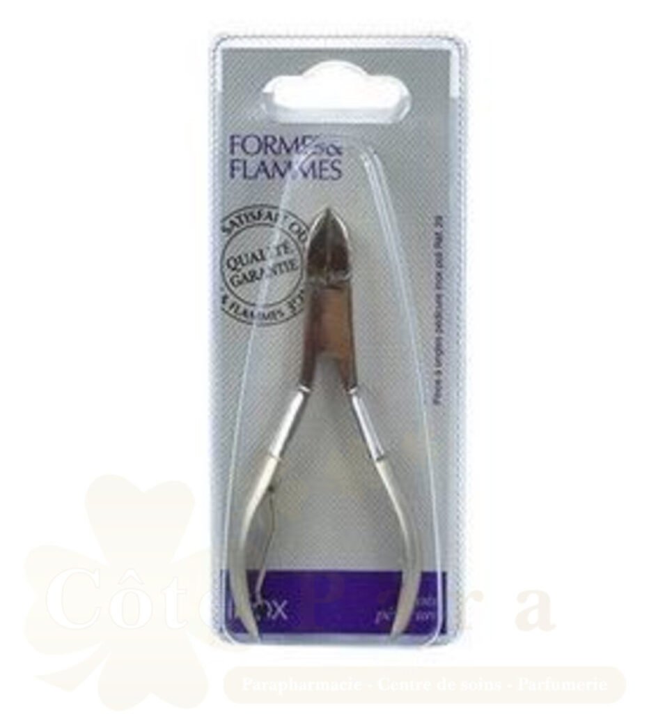 FORMES&FLAMMES PINCE A ONGLES PEDICURE INOX POLI REF 29
