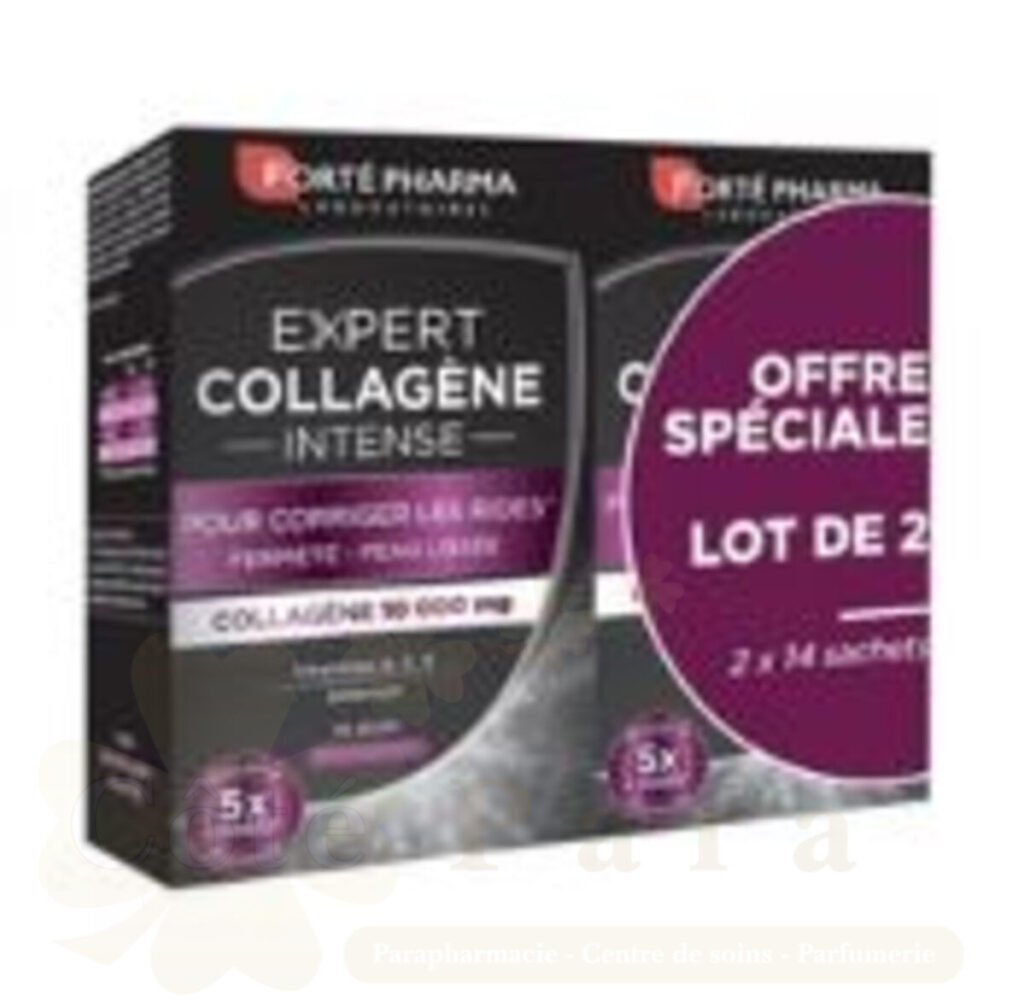 FORTE PHARMA PACK DUO EXPERT COLLAGENE INTENSE 14 STICKS+EXPERT HYALURONIC 30GEL OFFERT