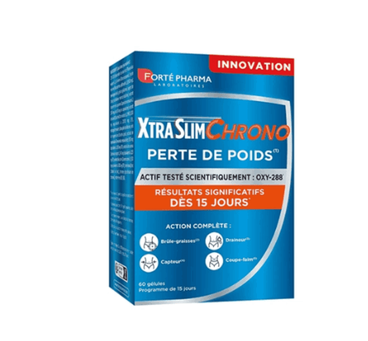 FORTE PHARMA XTRA SLIM CHRONO PERTE DE POIDS 60 GELULES FORTE PHARMA XTRA SLIM CHRONO PERTE DE POIDS 60 GELULES