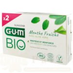 GUM DENTIFRICE BIO MENTHE FRAICHE ALOE VERA 75ML LOT DE 2 7020/2