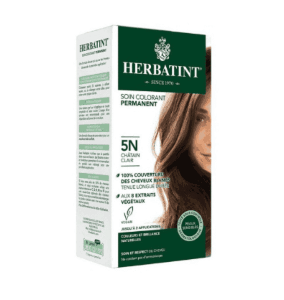 HERBATINT 5N CHATAIN CLAIRE SOIN COLORANT PERMANENT 170ML