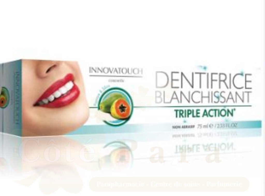 INNOVATOUCH DENTIFRICE BLANCHISSANT TRIPLE ACTION PAPAYE SILICE 75ML
