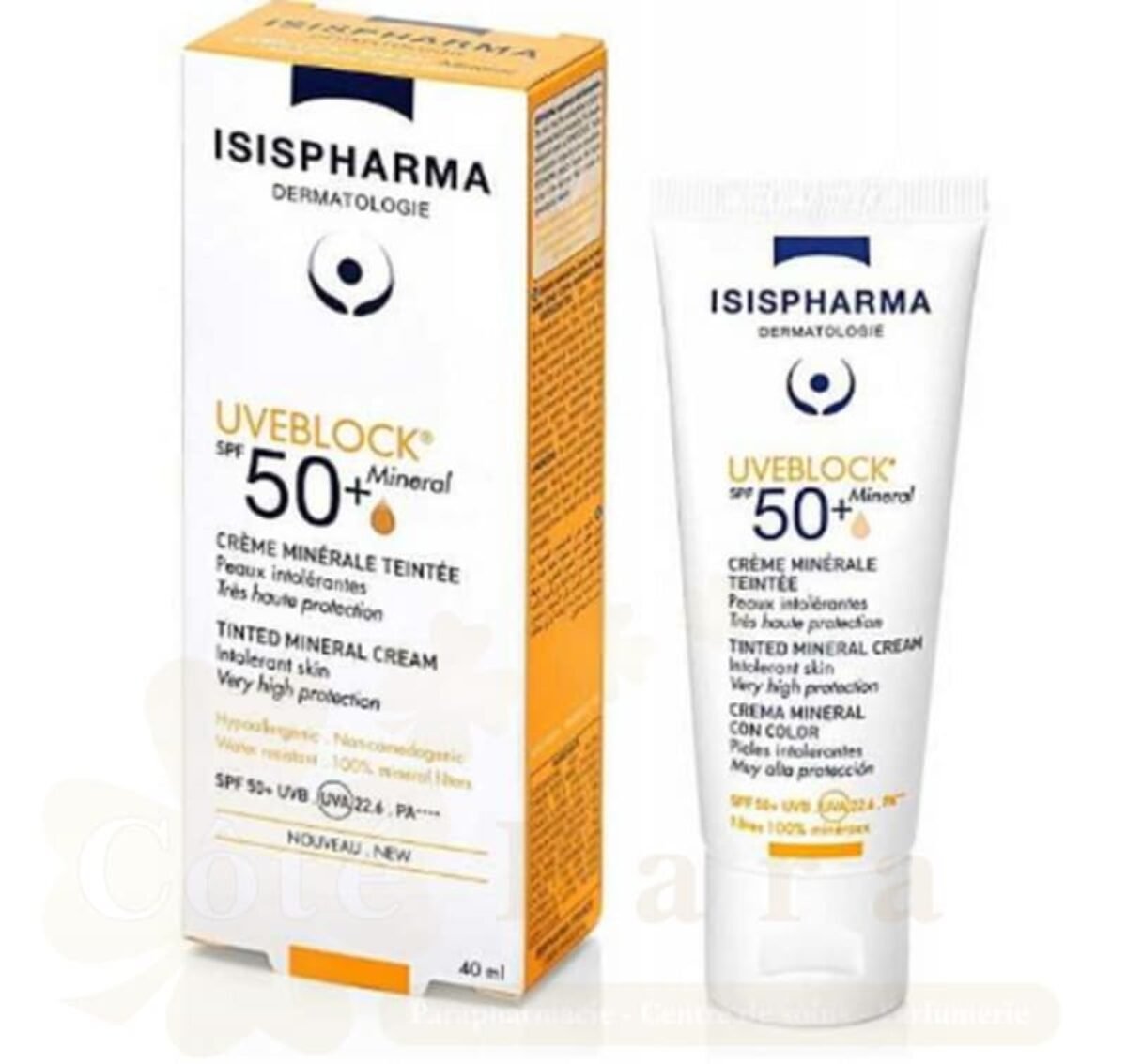 ISIS PHARMA UVEBLOCK CREME MINERALE TEINTEE SPF50+ 40ML ISIS PHARMA UVEBLOCK CREME MINERALE TEINTEE SPF50+ 40ML