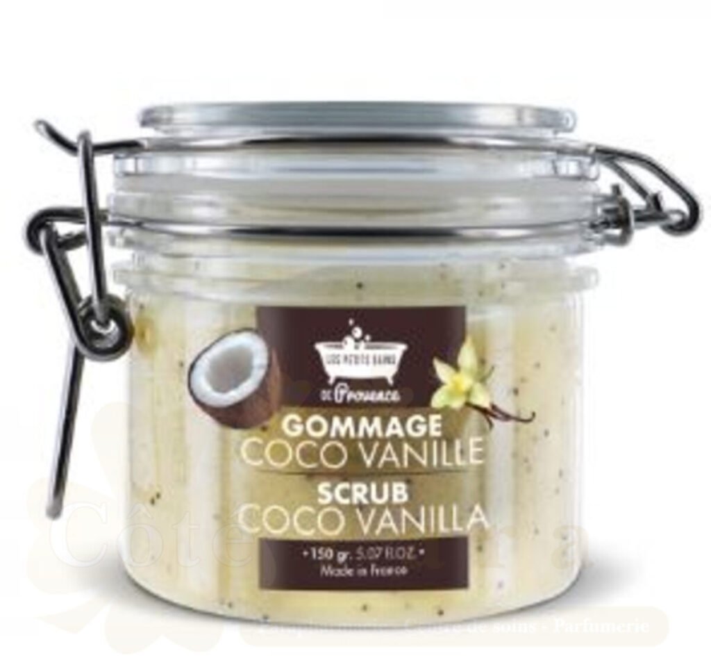 LES PETITS BAINS DE PROVENCE GOMMAGE COCO VANILLE POT 150ML