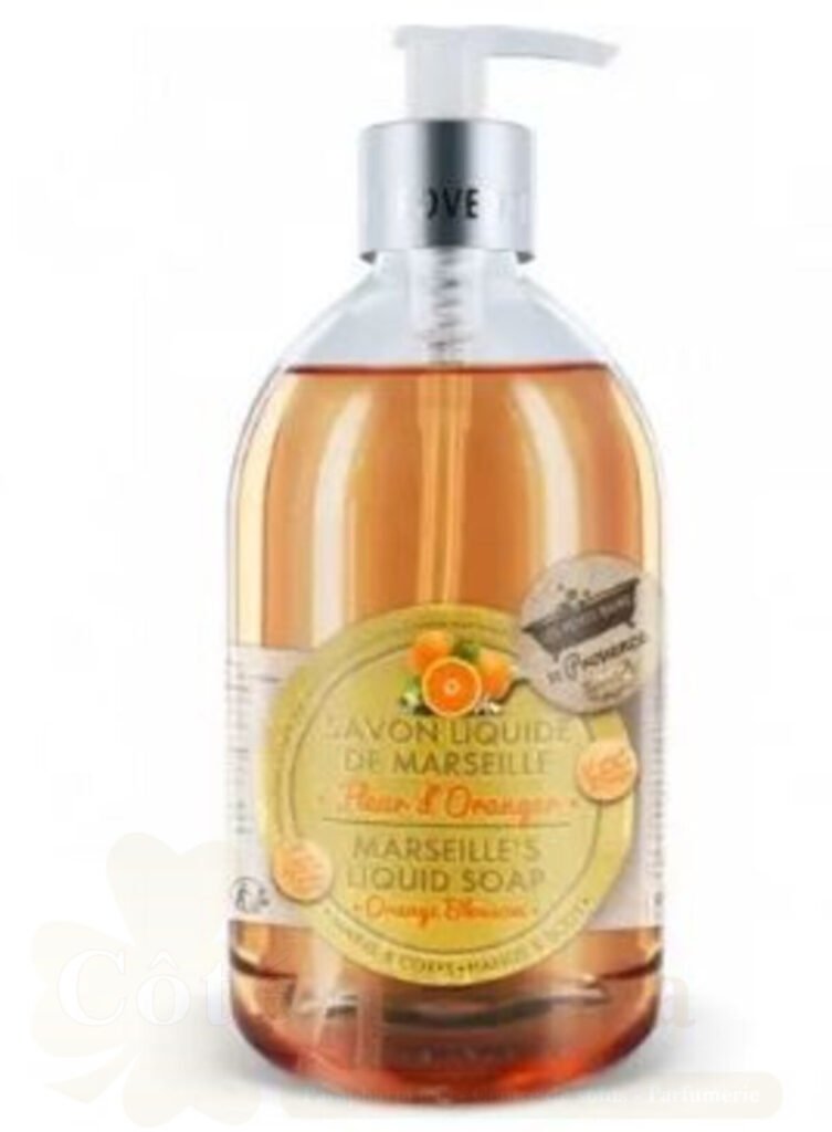LES PETITS BAINS DE PROVENCE SAVON LIQUIDE DE MARSEILLE FLEUR D'ORANGER 500ML