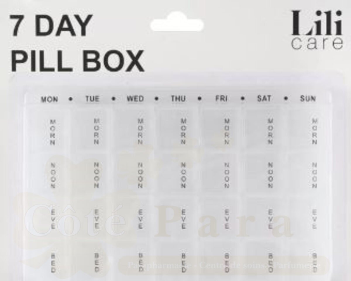 LILI CARE PILL BOX SEMAINE GM LILI CARE PILL BOX SEMAINE GM