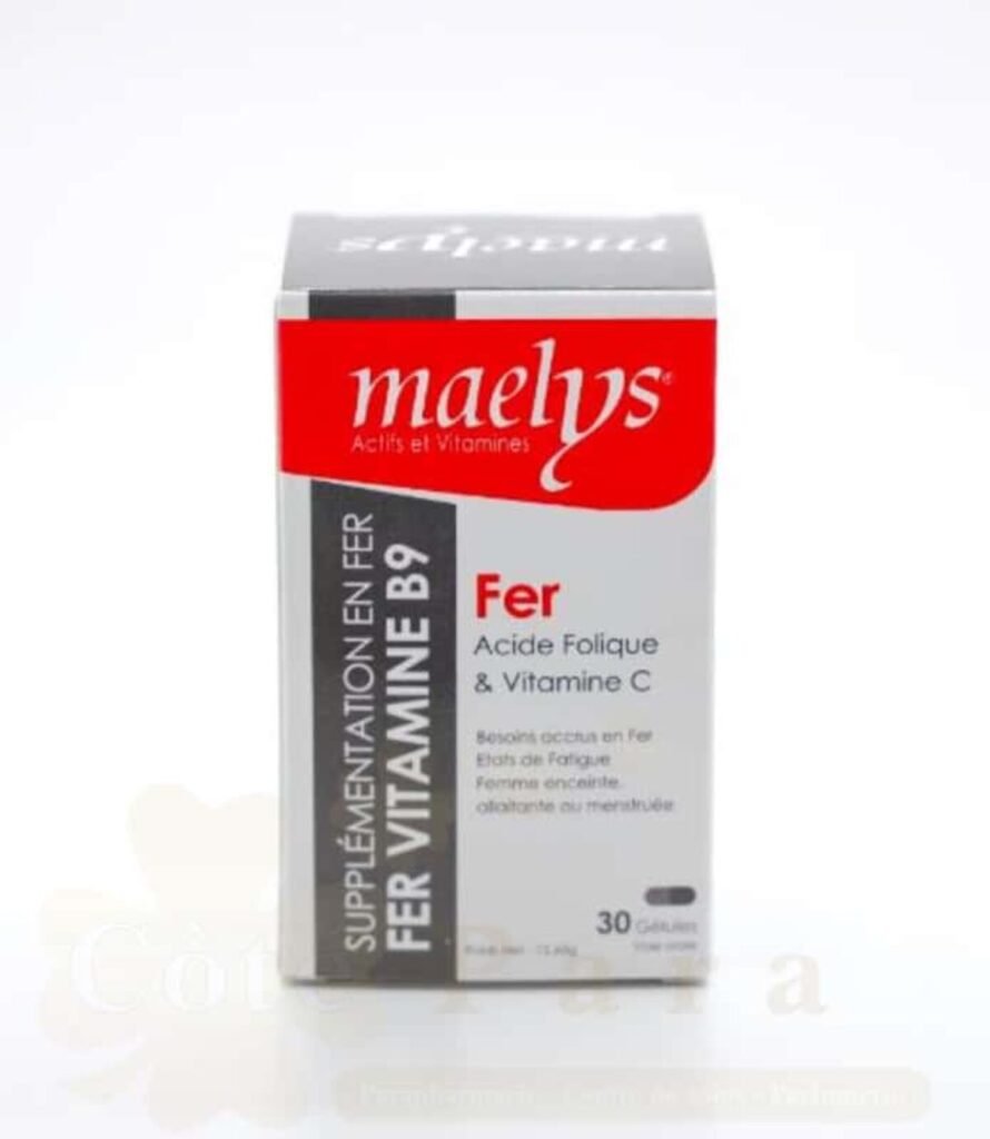 MAELYS FER VITAMINE B9 30 GELULES