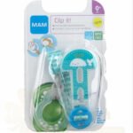 MAM ATTACHE SUCETTE CLIP+COVER 0M+