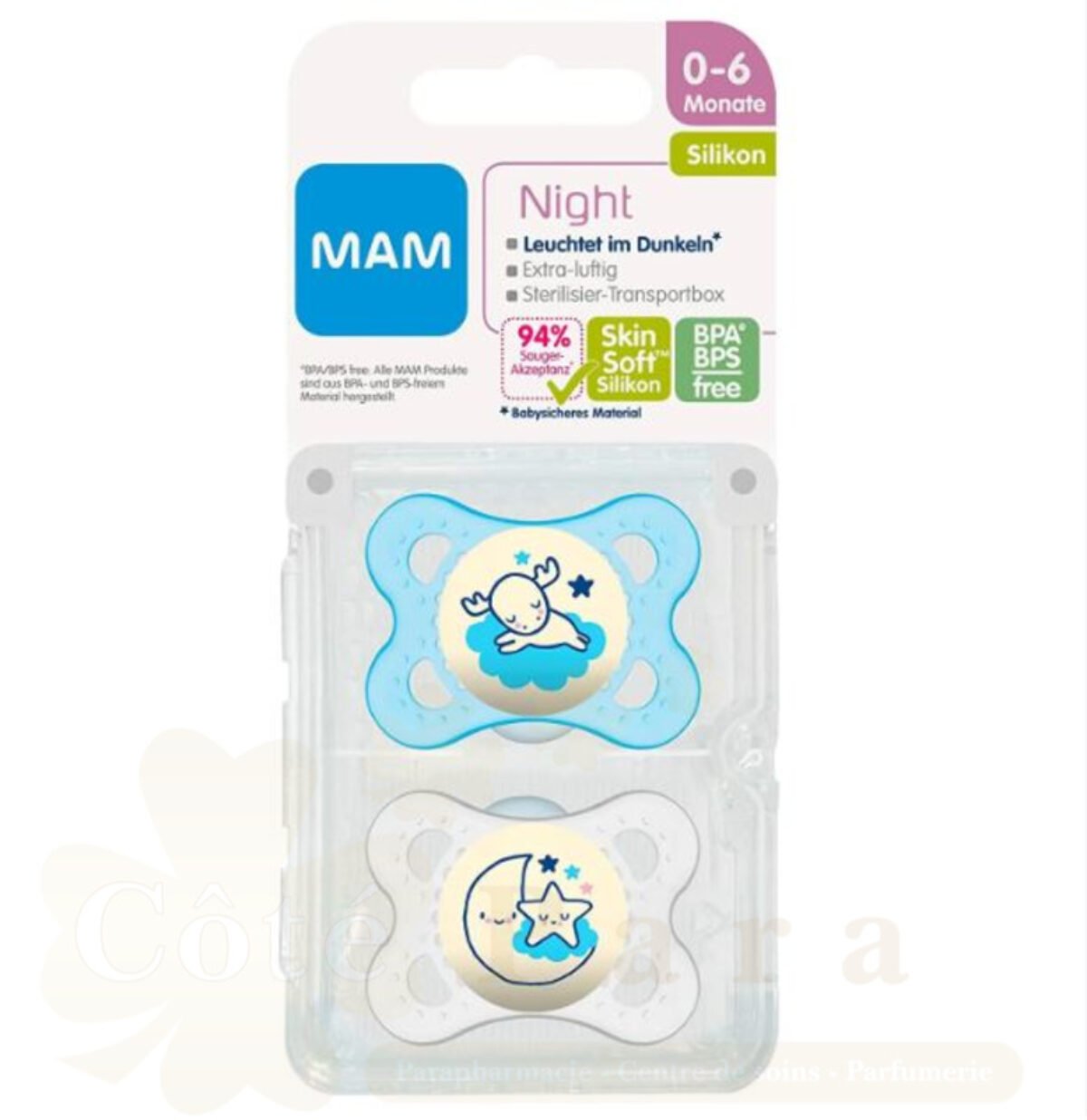 MAM SUCETTE NIGHT 0-6M MAM SUCETTE NIGHT 0-6M