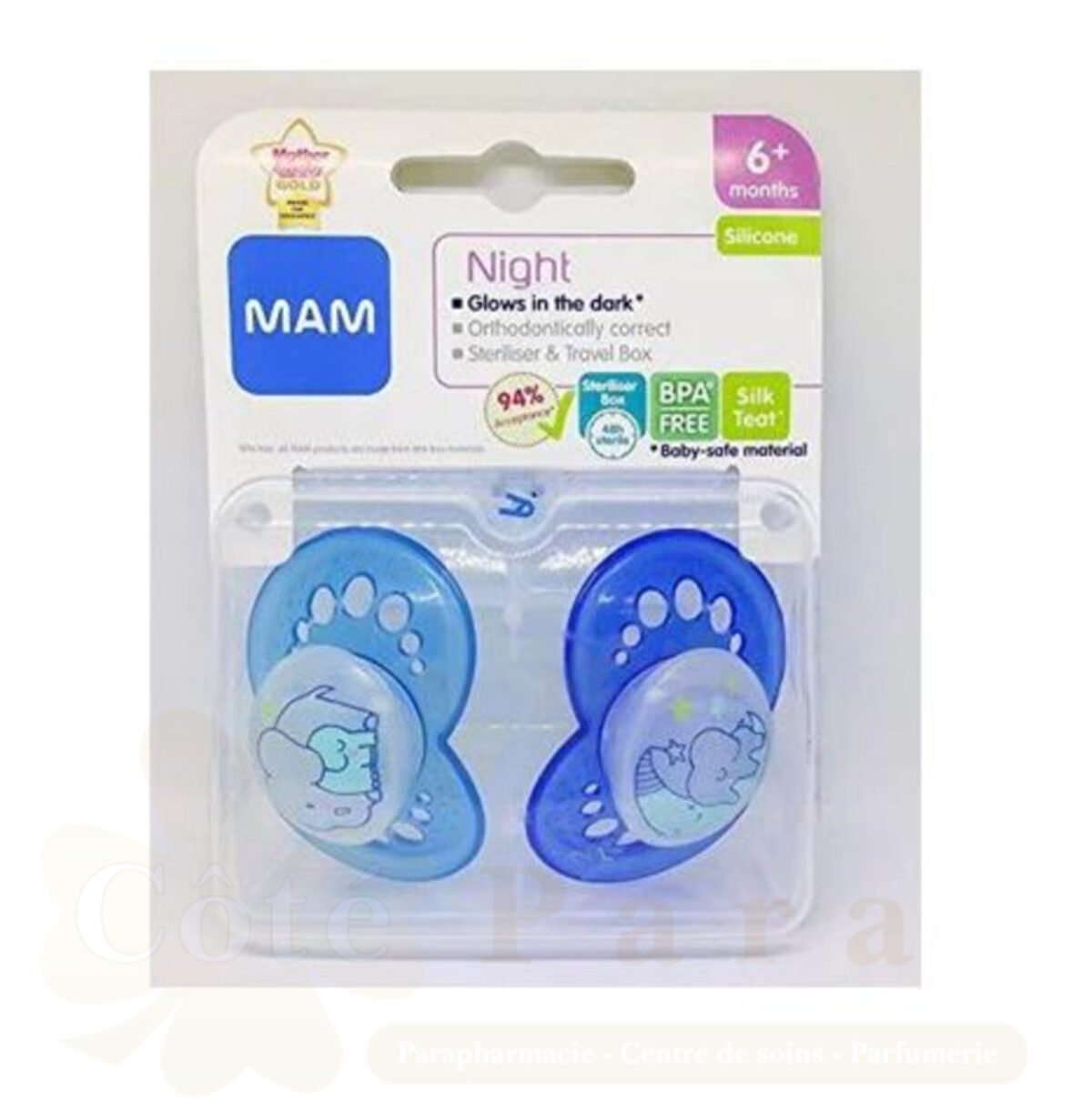 MAM SUCETTES NIGHT 6M+ MAM SUCETTES NIGHT 6M+