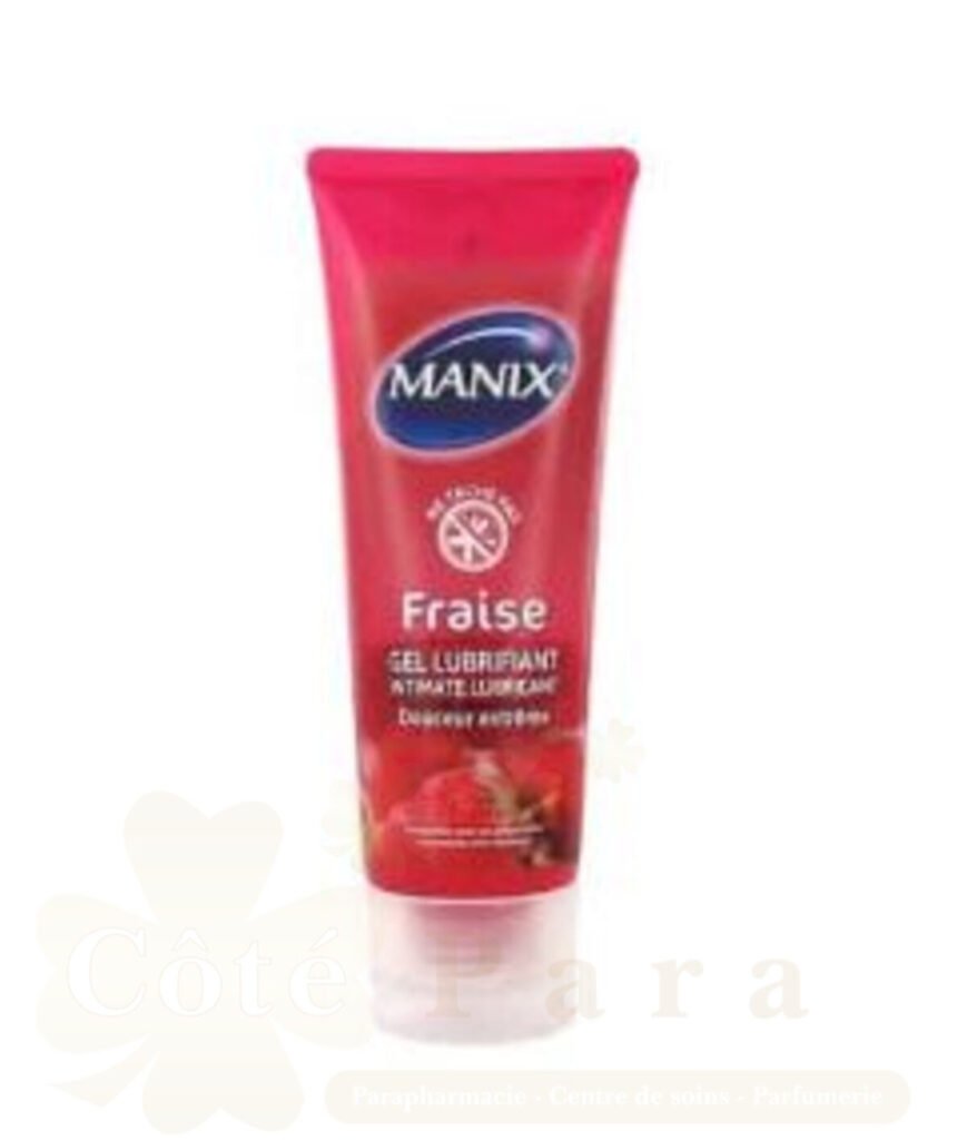 MANIX GEL LUBRIFIANT FRAISE 80ML