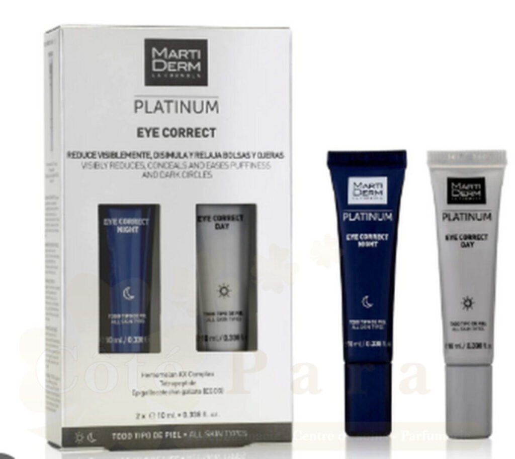 MARTIDERM PLATINIUM EYE CORRECT JOUR ET NUIT 2X10ML