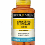 MASON NATURAL MAGNESIUM GLUCONATE 550MG 100 TABLETS