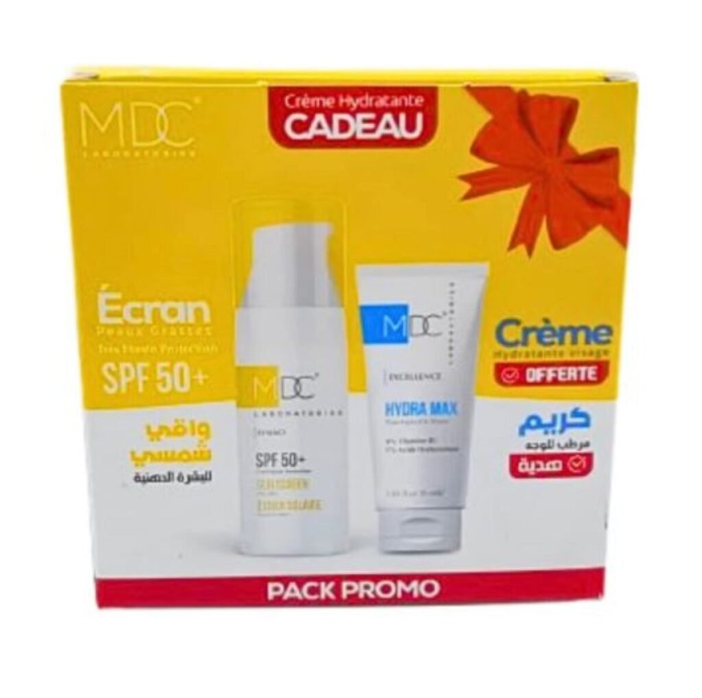 MDC PACK PROMO SYNERGY ECRAN SOLAIRE PG SPF50+ 50ML + HYDRAMAX CREME 50ML OFFERTE