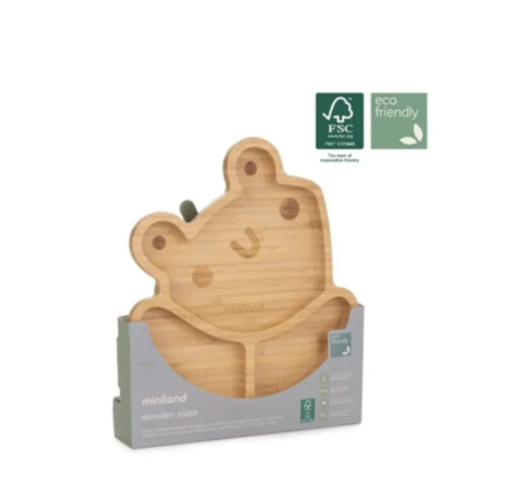 MINILAND ASSIETTE EN BOIS GRENOUIILE REF 89472