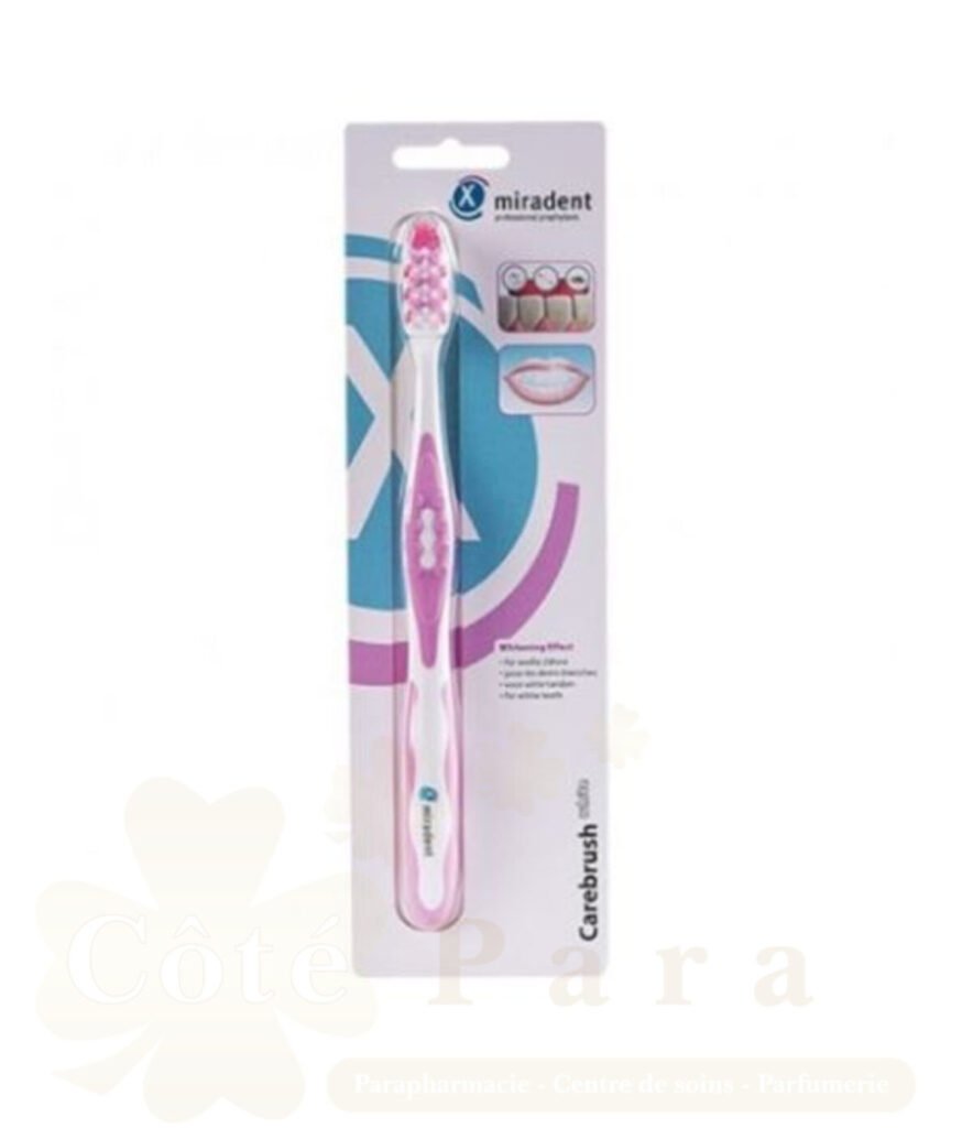 MIRADENT BAD CAREBRUSH WHITE MEDIUM ROSE