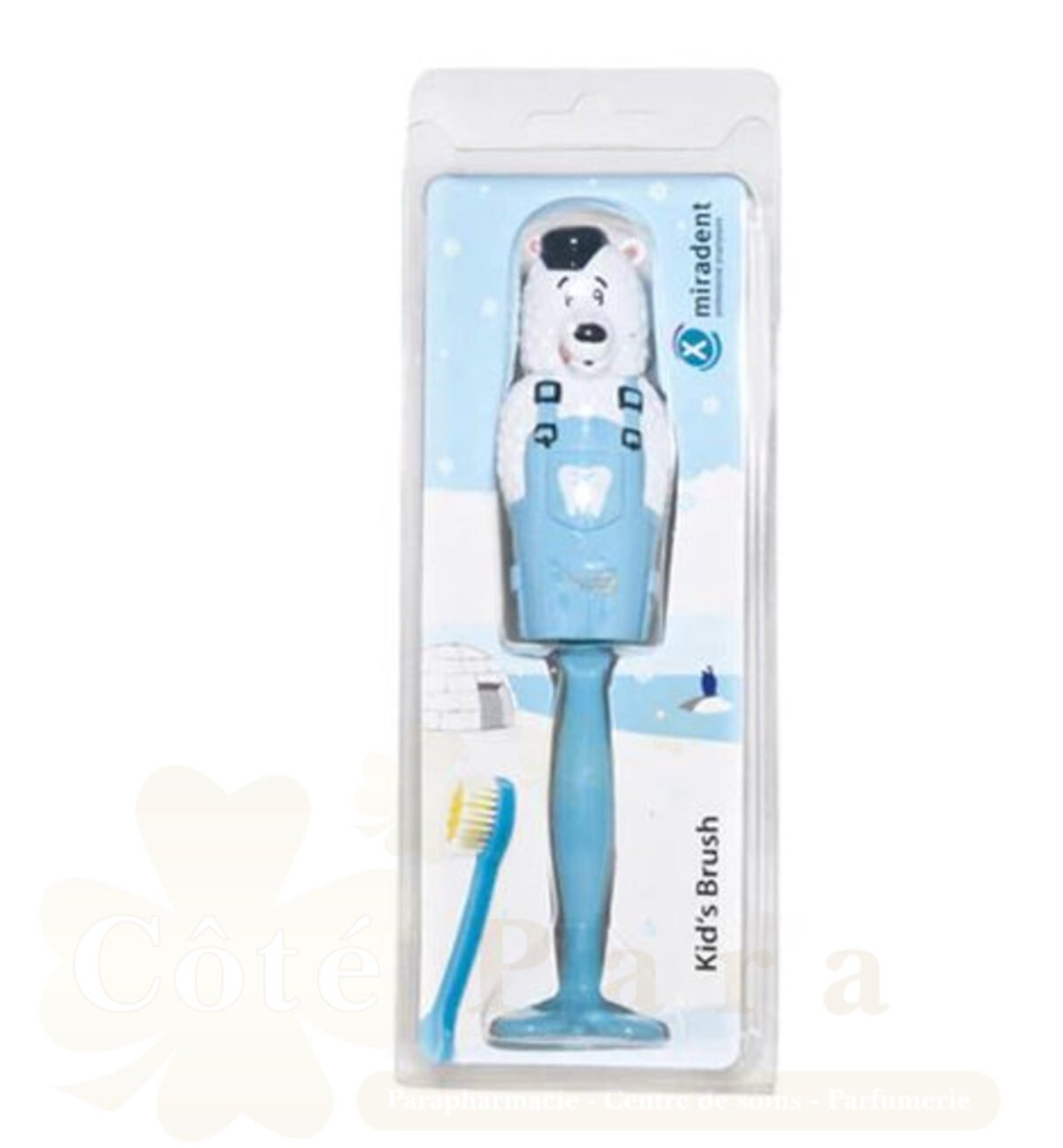 MIRADENT BROSSE A DENTS ENFANT BLEU CIEL OURS REF 630048 MIRADENT BROSSE A DENTS ENFANT BLEU CIEL OURS REF 630048