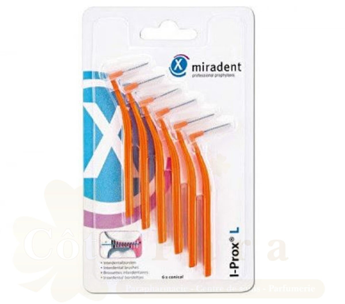 MIRADENT I PROX L BROSSETTES INTERDENTAIRES ORANGE X6 REF 630214 MIRADENT I PROX L BROSSETTES INTERDENTAIRES ORANGE X6 REF 630214