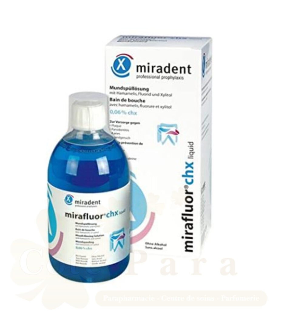 MIRADENT MIRAFLUOR BAIN DE BOUCHE 500ML