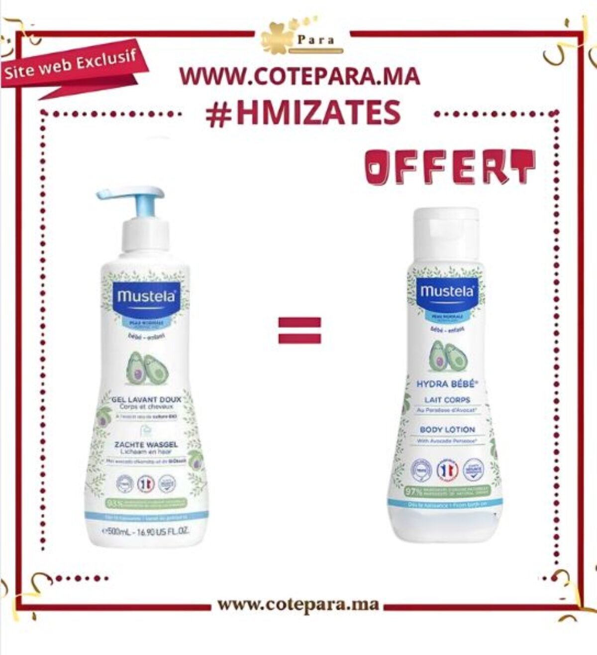 MUSTELA GEL LAVANT DOUX A l'AVOCAT CORPS ET CHEVEUX 500 ML MUSTELA GEL LAVANT DOUX A l'AVOCAT CORPS ET CHEVEUX 500 ML