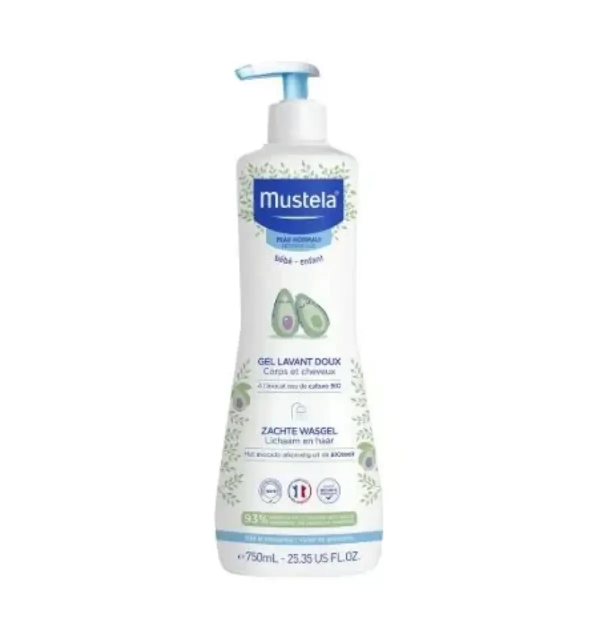 MUSTELA GEL LAVANT DOUX AVOCAT 750ML MUSTELA GEL LAVANT DOUX AVOCAT 750ML