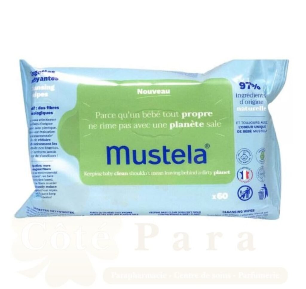 MUSTELA LINGETTES NETTOYANTES A L'AVOCAT *60