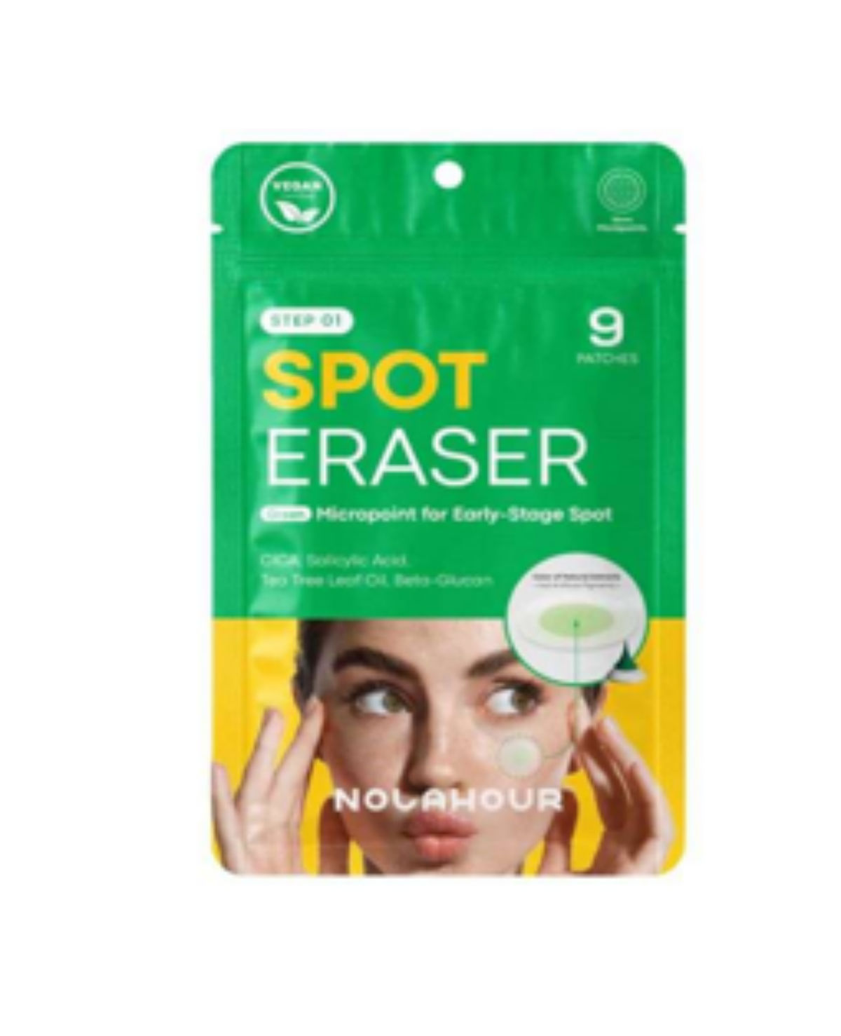 NOLAHOUR SPOT ERASER GREEN STEP 01 9 PATCHES NOLAHOUR SPOT ERASER GREEN STEP 01 9 PATCHES