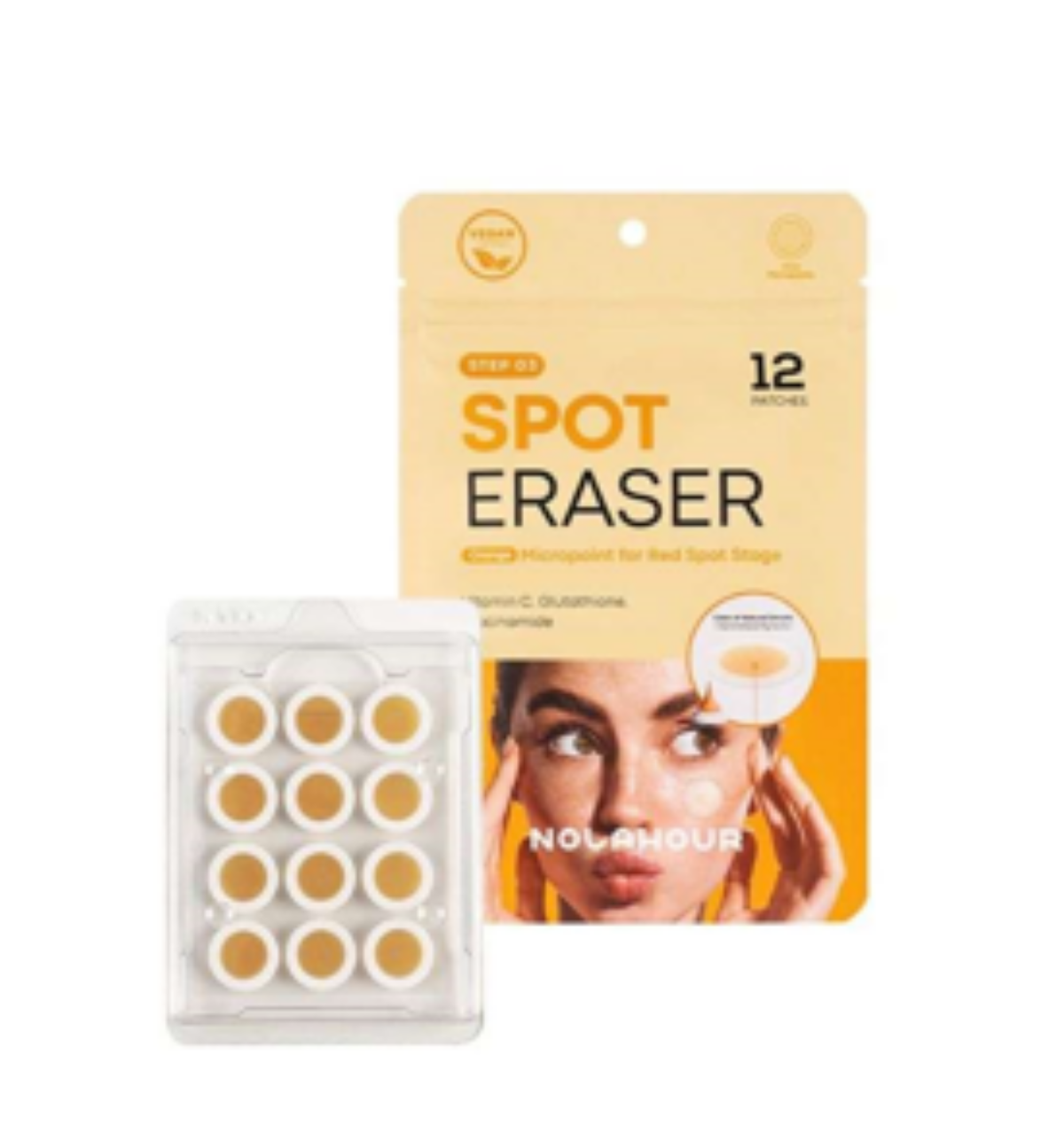 NOLAHOUR SPOT ERASER ORANGE STEP 03 12 PATCHES NOLAHOUR SPOT ERASER ORANGE STEP 03 12 PATCHES