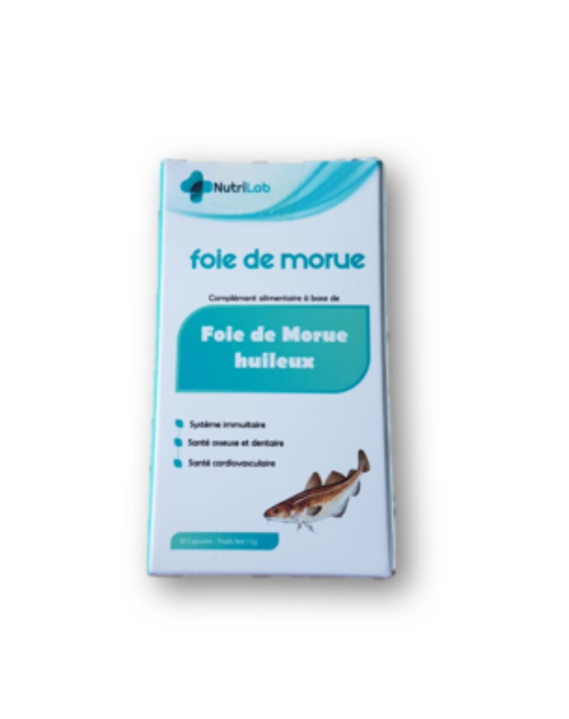 NUTRILAB HUILE DE FOIE DE MORUE 30 CAPSULES