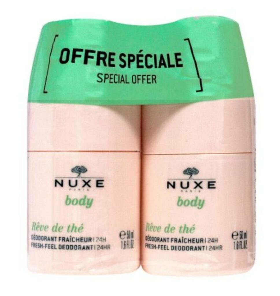 NUXE BODY REVE DE THE DEO FRAICHEUR 24H 50ML LOT DE 2