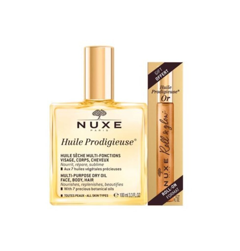 NUXE HUILE PRODIGIEUSE 100ML+NUXE HUILE PRODIGIEUSE OR ROLL ON 8ML