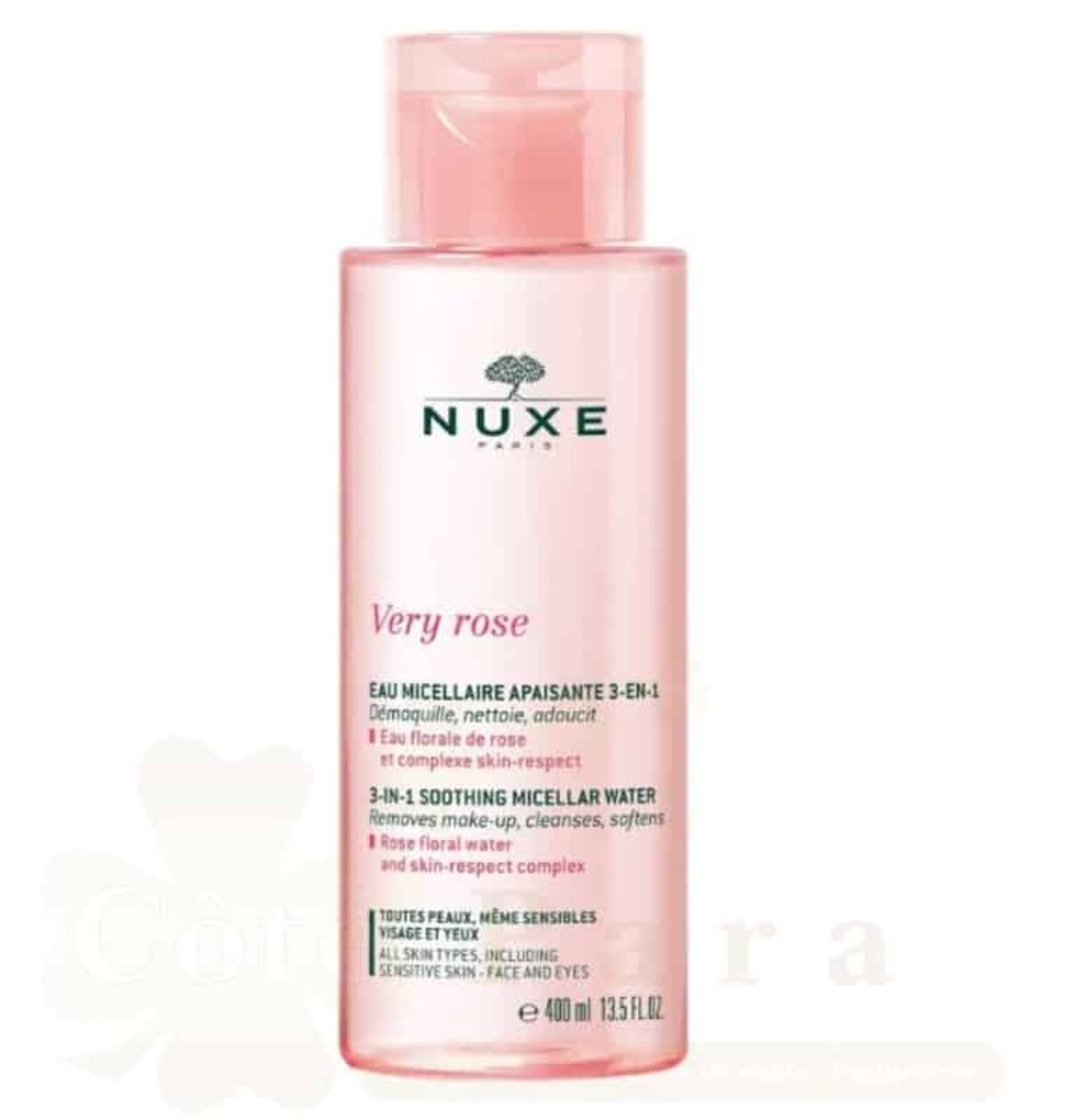 NUXE VERY ROSE EAU MICELLAIRE APAISANTE 3EN1 400ml NUXE VERY ROSE EAU MICELLAIRE APAISANTE 3EN1 400ml