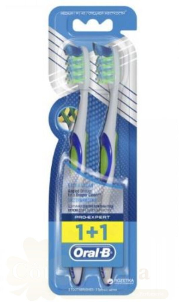 ORAL B BROSSE A DENT DUO ANTI BACTERIAL PRO EXPERT 40MEDIUM
