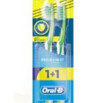 ORAL B BROSSE A DENTS PRO EXPERT PLAQUE BACTERIENNE 40 MEDIUM 1+1