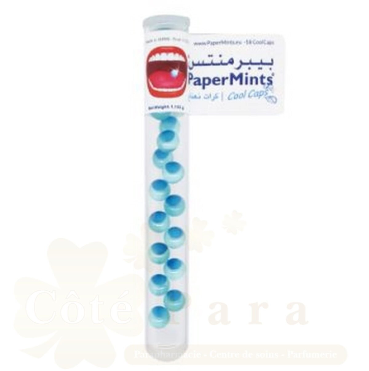 PAPERMINTS COOL CAPS MENTHE BOITE 18U PAPERMINTS COOL CAPS MENTHE BOITE 18U