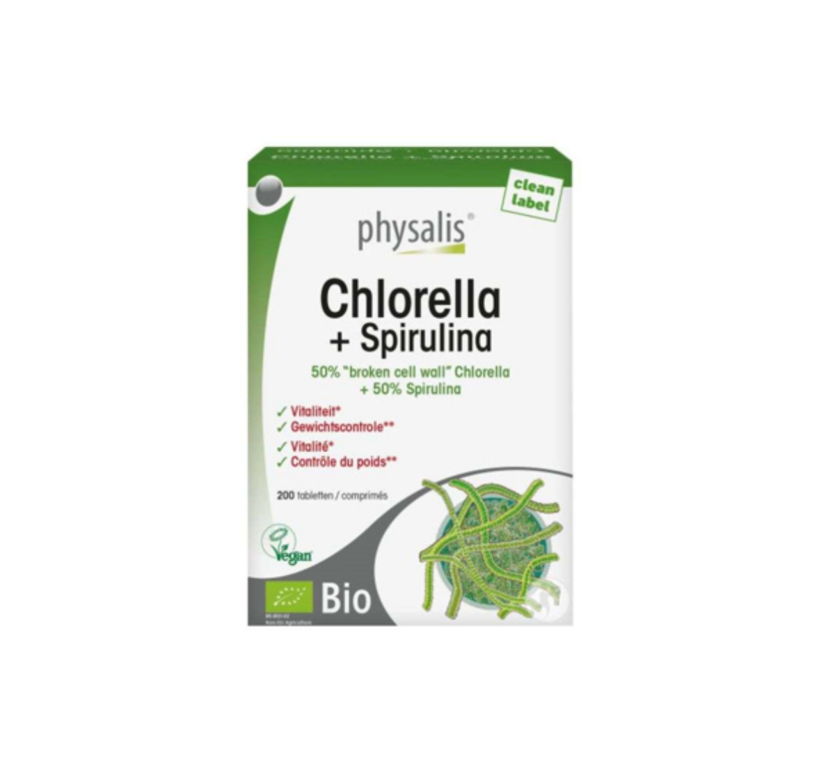 PHYSALIS CHLORELLA BIO 200 COMPRIMES PHYSALIS CHLORELLA BIO 200 COMPRIMES