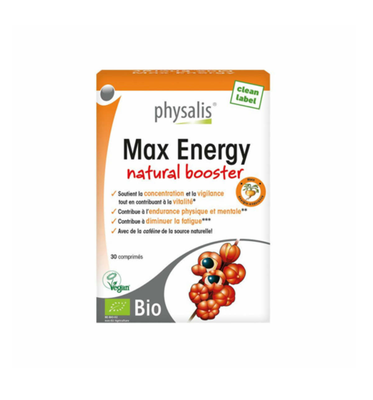 PHYSALIS MAX ENERGY NATURAL BOOSTER 30 COMPRIMES PHYSALIS MAX ENERGY NATURAL BOOSTER 30 COMPRIMES