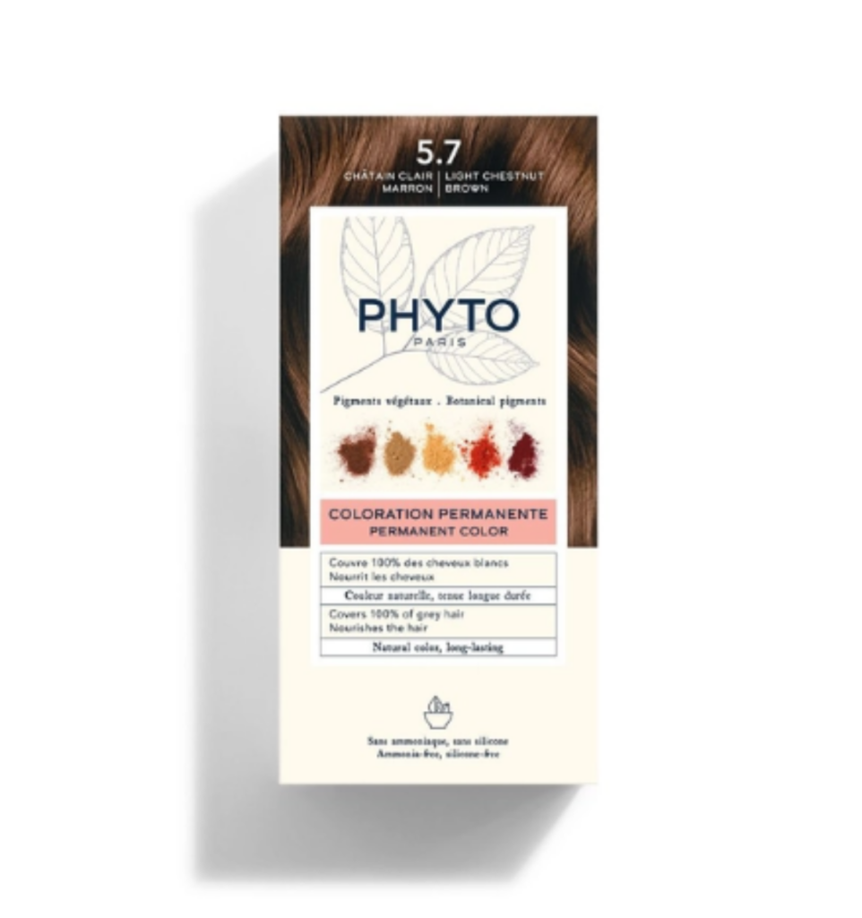 PHYTO PHYTOCOLOR COLORATION PERMANENTE 5.7 CHATAIN CLAIR MARRON