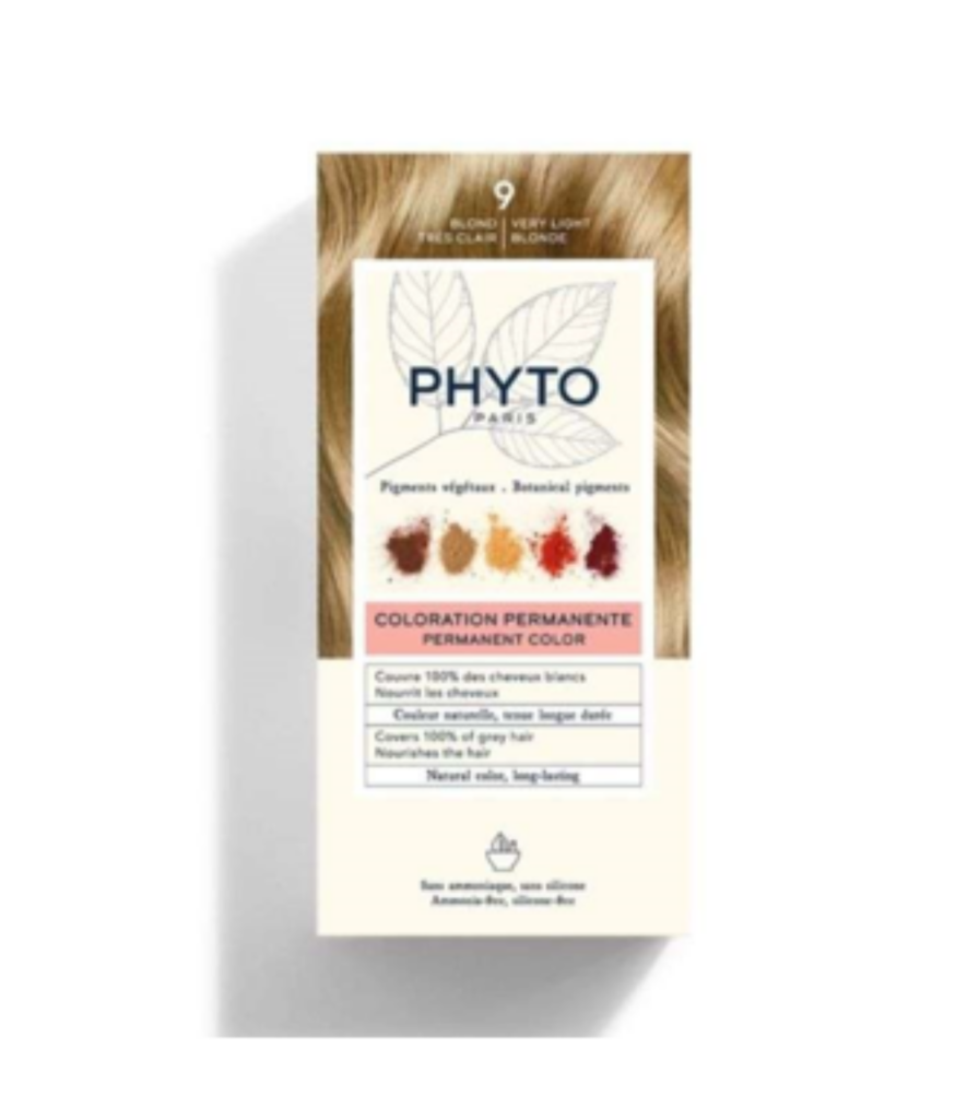 PHYTO PHYTOCOLOR COLORATION PERMANENTE 9 BLOND TRES CLAIR