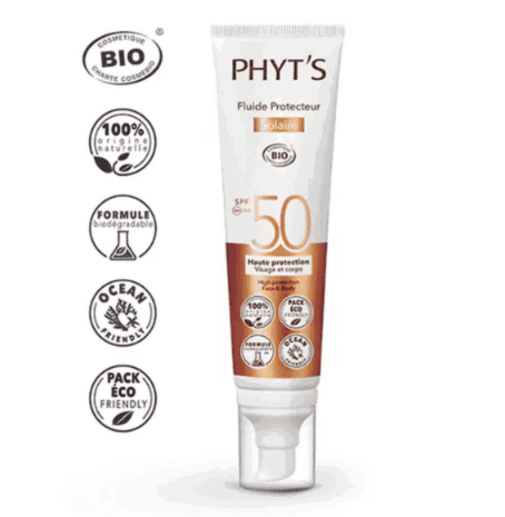 PHYT'S FLUIDE PROTECTEUR SOLAIRE SPF50 BIO 100ML