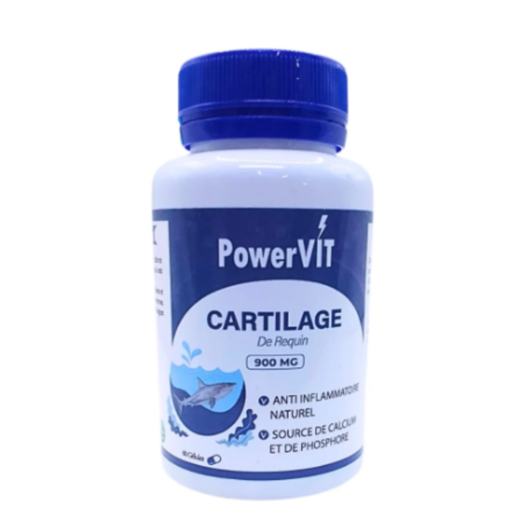 POWERVIT CARTILAGE DE REQUIN 900MG 60 GELULES
