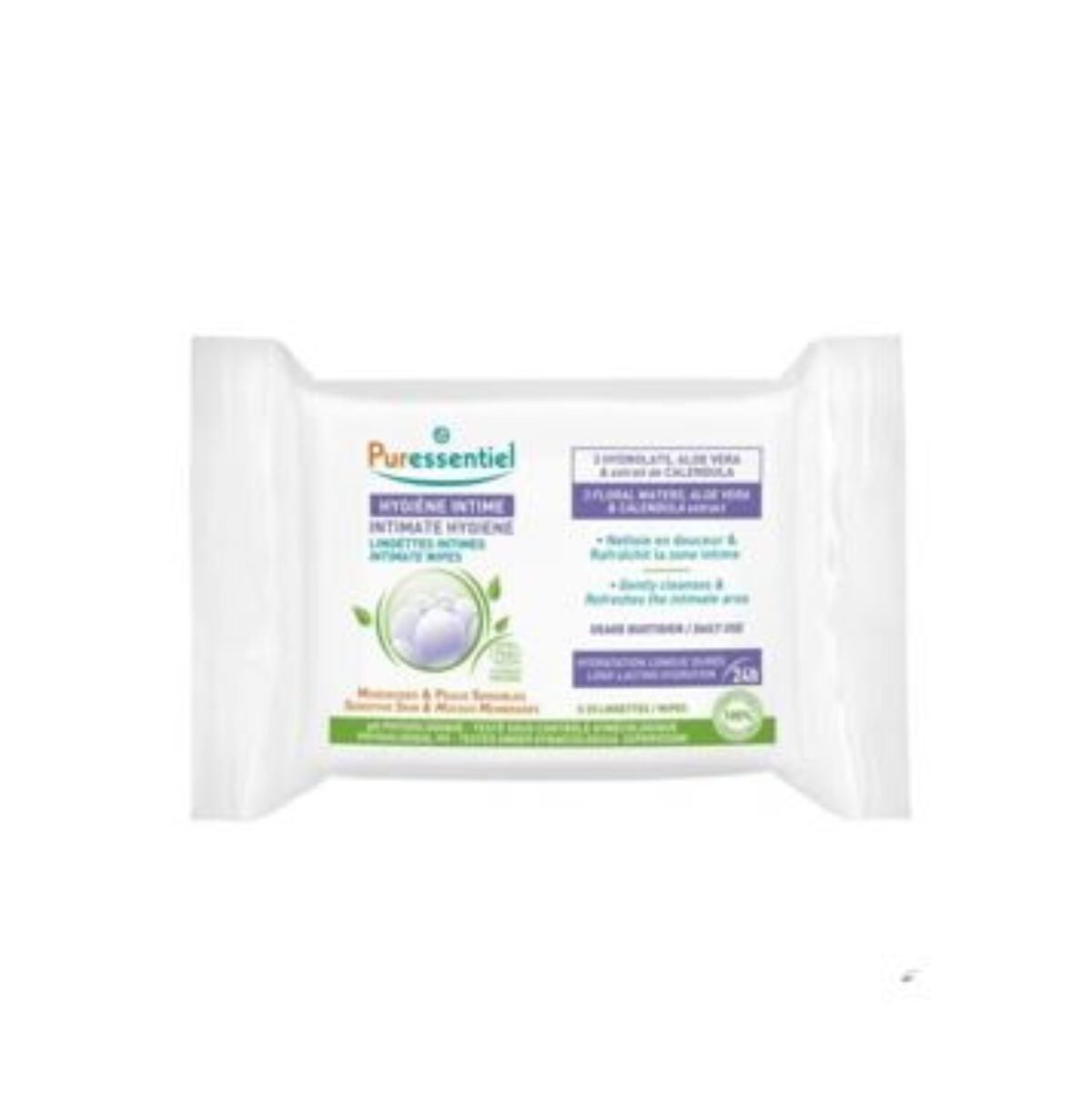 PURESSENTIEL HYGIENE INTIME LINGETTES *25 UNITES PURESSENTIEL HYGIENE INTIME LINGETTES *25 UNITES