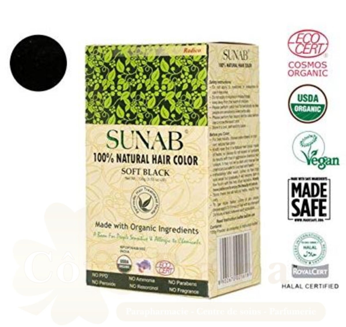RADICO SUNAB ORGANIC HAIR COLOUR SOFT BLACK RADICO SUNAB ORGANIC HAIR COLOUR SOFT BLACK