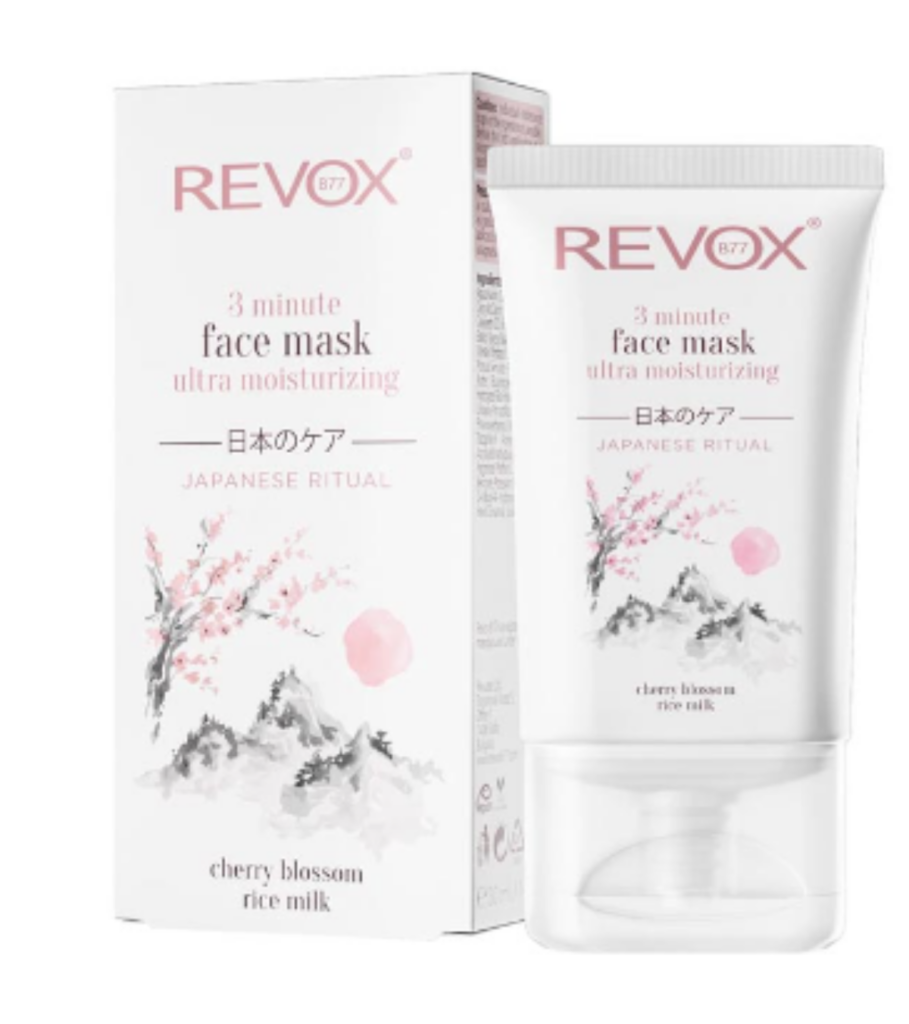 REVOX B77 JAPANESE RITUAL 3 MINUTE ULTRA MOISTURIZING FACE MASK, 30 ml